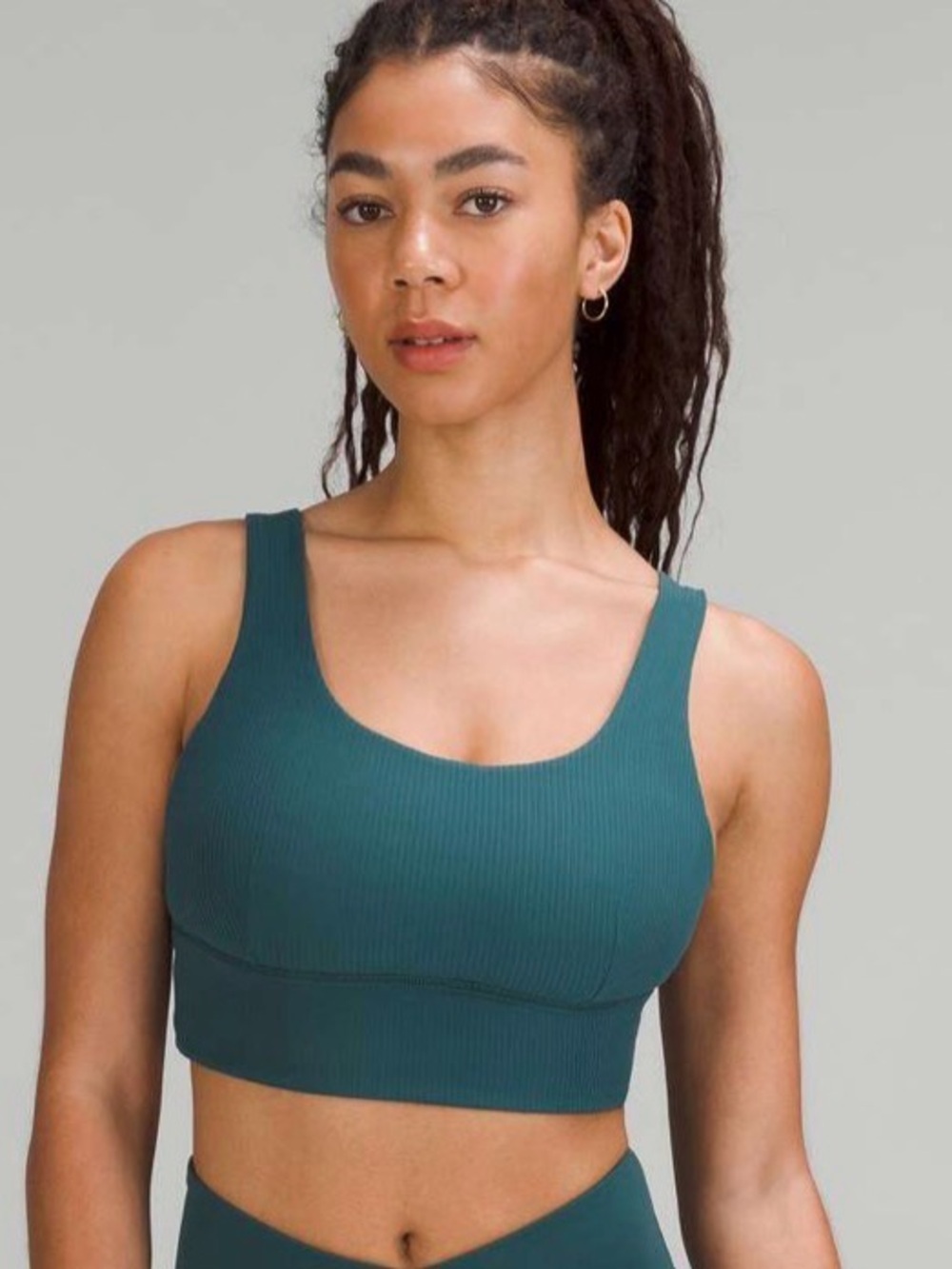 Lululemon Align Ribbed Bra *Light Support C/D Cup Green Jasper size 4